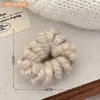 Corda de Telefone de Pelúcia e Faixa de Cabelo Outono e Inverno para Meninas, Corda de Rabo de Cavalo de Alta Elasticidade Que Não Danifica o Cabelo, Faixa de Cabeça Durável