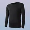 Temporada de primavera y otoño, camiseta lisa popular de manga larga, corte holgado, cuello redondo, unisex, top simple y versátil