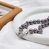 Collar de Perlas de Imitación Estilo Francés para Primavera y Verano con Incrustaciones de Circonita, Cadena Ligera de Lujo para la Clavícula, Encantador Clásico Francés para Banquetes y Vacaciones