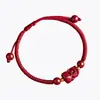 Pulseira Pixiu da Sorte Vermelha para Mulheres, Areia Dourada Roxa Natural, Pulseira Trançada da Sorte para Casais, Novo Modelo 2026 para Homens