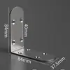 Soporte angular de acero inoxidable fijador de ángulo recto de 90 grados conector de soporte triangular de hierro pieza de refuerzo tipo ferretería soporte de estante