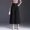 Pantalones de Lana de Pierna Ancha de Moda para Mujer 2026 Otoño/Invierno Nuevo Estilo Sueltos Adelgazantes Casuales con Caída Versátiles de Pierna Recta