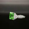 Anel de Diamante de Alto Carbono S925 Europeu e Americano Explosões Ao Vivo Femininas Face de Corte Flor de Gelo Seiko Anel de Diamante Totalmente Cravejado Uso Diário