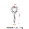 Pasadores de ojo de acero inoxidable, pasadores de ojo roscados de oro de 18k, materiales y accesorios para joyería de perlas hecha a mano DIY