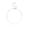 Pulseira de Corrente Caixa Banhada a Prata S925 com Ouro 18K, Estilo Básico Versátil, Ultrafina, Luxo Leve, Empilhável, Adequada para Uso Diário, Joias Minimalistas
