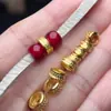 Cuentas Espaciadoras de Pulsera con Patrón de Hojas y Ramas de Retención de Color de Alta Calidad, Cuerda Trenzada y Materiales de Cuentas para Accesorios de Joyería