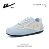 Zapatos Casuales Versátiles de Apariencia Alta con Bloques de Color 2026 con un Diseño Elegante, Zapatos de Vestir Lindos Estilo Coreano, Zapatos de Entrenamiento Alemanes de Caña Baja de Moda