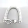 Hebilla de Puerta Pintada de Color Cuerda de Resorte Aleación Llavero de Resorte Llavero de Bolso Accesorios Línea de Honda Antiperdida Cordón