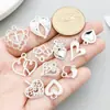 1 novo pingente de liga de prata brilhante letras série asas do amor pingente acessórios para pulseira colar DIY