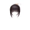 Diadema de Pedrería Flequillo Peluca para Mujer Cortina Frontal Cubre Cabello Blanco Peluca de Flequillo Aire Blanco