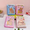 Nuevo Cuaderno de Bobina Kapibala Lindo Dibujo Animado Separador Cuaderno Creativo Bloc de Notas Bloc de Notas Libro de Mano