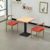 Mesa y silla combinadas para tienda de refrigerios, comida rápida económica, leche, té, café, fideos, KFC, Hamburgo, hotel, mesa de comedor comercial