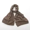 Bufanda de Cachemir Tejida para Mujer Otoño e Invierno Nueva Bufanda Chal de Cachemir de Color Sólido Exportación Bufanda Individual de Cachemir