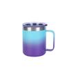 Taza de acero inoxidable 304 con asa de 12 oz, con logotipo imprimible y borde transfronterizo, taza de vacío de doble capa, taza de café con aerosol creativa