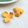 Pendientes de acrílico con forma de cuenco mate para otoño e invierno, con pétalos de flores, para bricolaje, horquilla para el pelo femenina, material de carcasa para teléfono móvil, venta al por mayor