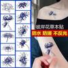 Tatuaje de jugo hierbas mujer bianhua semipermanente lavable no sexy clavícula rosa mariposa tatuaje no reflectante