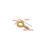 Garras de Aço Inoxidável Banho a Vácuo Ouro 18K Parafusos Conectores DIY Simples Roupas Joias Acessórios Atacado