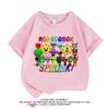 Camiseta Sprunki Rhythm Box de Manga Corta Ropa Infantil Verano Algodón Casual Ropa Infantil Tops Estampados para Niños y Niñas