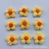 Accesorios de flores abullonadas estilo coreano, flores de lana tejidas a mano, accesorios de ganchillo para ropa DIY al por mayor