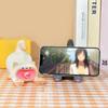 Nuevo y creativo soporte para teléfono móvil Ah-Woo, plano, universal, para iPad, bonito y divertido adorno decorativo para escritorio.