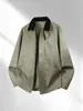 Ropa para hombre de talla grande comercio exterior transfronterizo chaqueta de cuero retro americana, abrigo juvenil, chaqueta de cuero con cuello vuelto, chaqueta cómoda para hombre de primavera y otoño