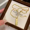 Novo Pingente Auspicioso Estilo Chinês Gelo Ouro para Mulheres Riqueza Pequena Barra de Ouro Colar Pingente Amuleto da Fortuna