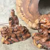 Diretamente da Montanha Longhu, Estátua do Deus Taiyi Jiukutianzun, Madeira de Jujuba Natural Atingida por Raio, Decoração de Casa Exquisitamente Esculpida