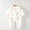 Mameluco para bebé pijamas finas para niños y niñas ropa de aire acondicionado de manga larga para bebé ropa de casa base algodón puro clase A ropa para kayak escalar