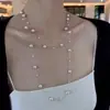 Collar de Perlas de Doble Capa con Perlas Irregulares, Cadena para Suéter de Gama Alta de Nicho Francés, Joyería de Estilo Palacio Retro al por Mayor
