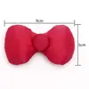 Lazo de tela relleno de algodón rojo con hebilla tridimensional de satén, accesorio para el cabello DIY, material para caja de regalo, decoración navideña