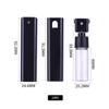 Frasco spray de tubo quadrado de 10ml, frasco plástico de amostra vermelho, frasco de viagem, sub-garrafa, regador de desinfecção de névoa fina, frasco de perfume, frasco spray