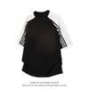 Camiseta de Manga Corta Color Block Rayada High Street para Hombre, Marca de Moda de Tallas Grandes para Verano, Corte Holgado, Manga Media Fresca y Elegante para Adolescentes