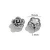Pingente de Flor de Ameixa em Aço Inoxidável Joia Fina Galvanoplastia Pulseira DIY Feita à Mão Corrente da Clavícula Colar Joias Atacado