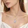 Corrente de clavícula com zircônia microincrustada banhada a ouro estilo temperamento feminina design de nicho senso de design colar de cabaça estilo chinês gargantilha simples
