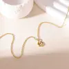 Colar Mobius Feminino Pingente Donut Zircônia Diamante Brilhante Luxo Acessível Design de Nicho Corrente de Clavícula de Alta Qualidade Presente