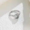 Anel de Aço Inoxidável Quente Estilo Chanel com Zircônia Diamante Oval, Anel Versátil de Aço Titânio para Uso Diário, Atacado de Joias Femininas