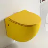 Vaso Sanitário de Parede Fosco Criativo Colorido Preto Rosa Amarelo Azul Verde Cinza Suspenso na Parede Vaso Sanitário Embutido
