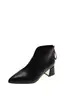 Botas femininas de tornozelo transfronteiriças, nova coleção outono/inverno 2026, botas femininas da moda, estilo coreano simples, tamanhos grandes, modernas, com zíper traseiro, botinhas de couro