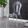 Salón de banquetes de hotel boda evento al aire libre silla de bambú Napoleón fabricante transfronterizo silla de cristal transparente acrílica