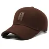 Gorra de Béisbol para Hombre con Visera Extendida, Gorra para Exteriores 100% Algodón con Protección Solar, Transpirable y Cálida para Primavera y Otoño