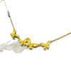 Collar de Mariposa de la Fortuna Antiguo Chapado en Oro para Bodas, Collar con Colgante de Cobre Chapado en Oro de Lujo Ligero de Alta Gama, Mismo Estilo que en las Joyerías de Oro