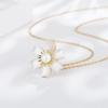 Colar Feminino Daisy em Prata Esterlina 925 Versátil Estilo Ins Atacado Design de Nicho Pingente de Girassol