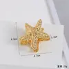 Pinza para el pelo de estrella de mar con pedrería para vacaciones de verano, Pinza para el pelo para la parte trasera de la cabeza, Pinza de garra para el pelo de aleación, Accesorio versátil para el pelo para mujer