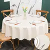Mantel Mesa Redonda Impermeable Lavable a Mano Anti quemaduras Hotel Restaurante Hogar Estilo Europeo Mesa de Comedor Redonda Grande Mantel
