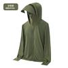 Roupa de Proteção Solar de Verão Anti-UV Seda Gelo Leve com Capuz para Exterior Respirável Casal Masculino e Feminino Roupa de Pele Logotipo Personalizado