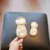 Sandalias Infantiles 2025 Verano Nuevo 0-3 Zapatos de Bebé Versátiles Zapatos Romanos de Suela Suave Zapatos Elegantes para Niña