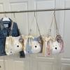 Bolsa Feminina com Tema de Cachorro 2026 Nova Moda Tendência Bolsa de Grande Capacidade Estilosa para o Dia a Dia Versátil Bolsa de Ombro Tote