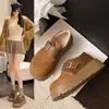 Zapatos Birkenstock Retro de Suela Gruesa para Aumentar la Altura para Mujer Otoño 2026 Mocasines Versátiles sin Cordones Zapatos Casuales Cómodos de un Solo Paso