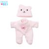 Venta caliente transfronteriza muñeca de bebé de goma blanda oso lindo ropa de peluche muñeca renacida de 20 CM regalo para niña al por mayor