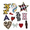 Acessórios de Bordado para Toalha com Letras Inglesas de Uma Peça, Patches Bordados com Adesivo Termofusível, Acabamento Autoadesivo, Patches de Tecido para Roupas, Bordado de Letras